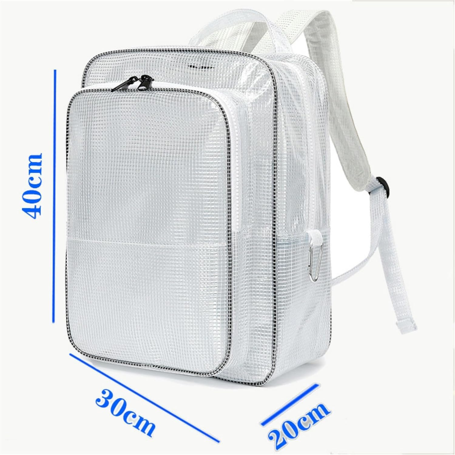 Zaino in rete trasparente, borsa porta attrezzi antistatica e antipolvere, design compatto e leggero, per ingegneri e professionisti