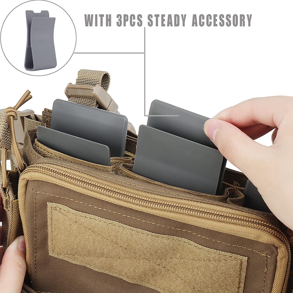 Tactical CRX Vest Airsoft Ammo Chest Rig Armor X Harness Rifle Pistol Magazine Pouch