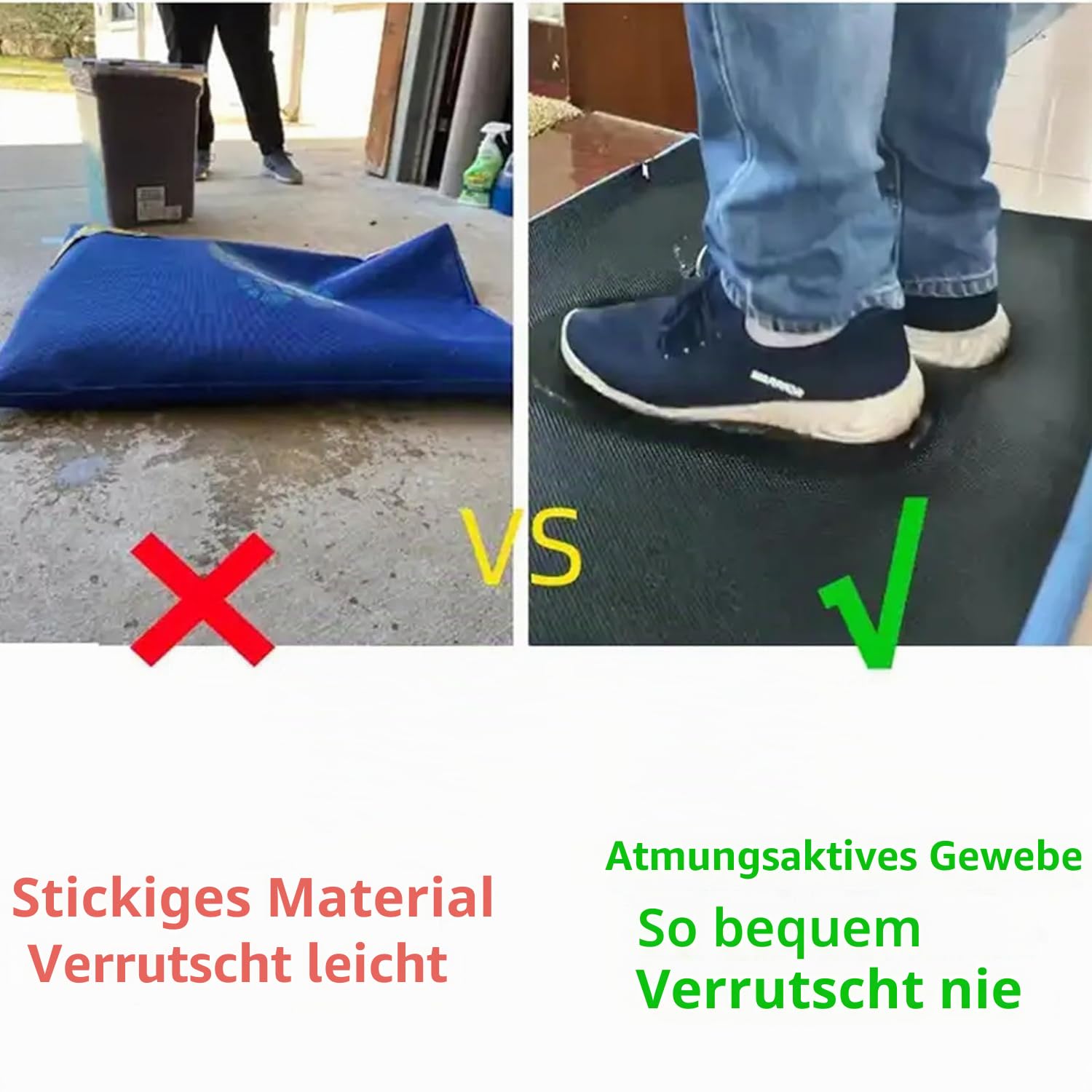 Generisch Schuh-Desinfektionsmatte für Krankenhäuser und Labors – rutschfeste und schmutzabweisende Outdoor-Matte zum Desinfizieren von Schuhen, 59 x 69 cm