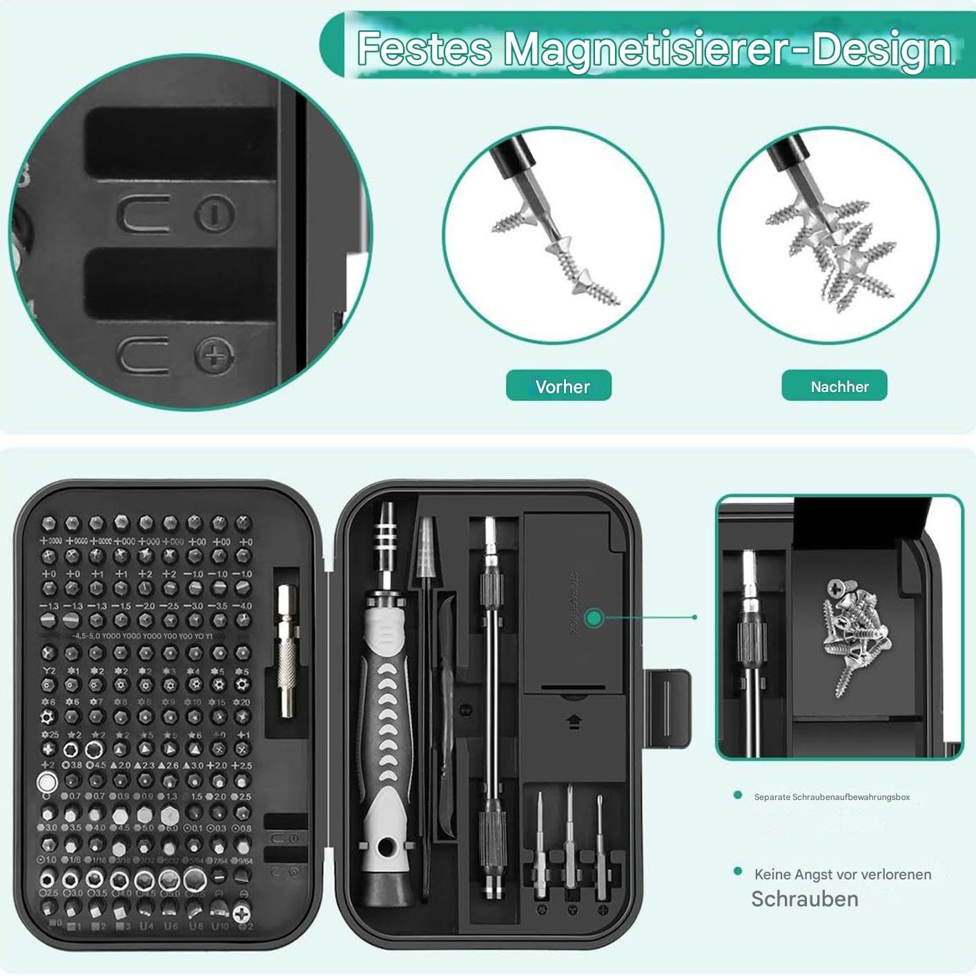 Juego Destornilladores Precisión Electrónica Brocas Multifunción Ahorro