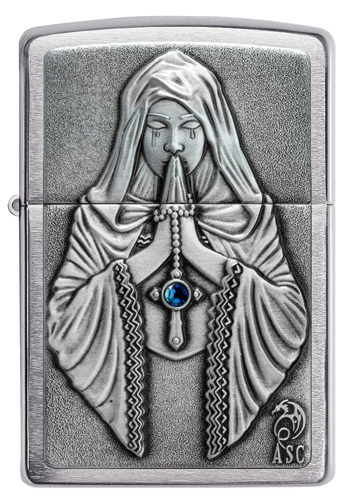 Zippo Anne Stokes Gothic Prayer Emblem Pocket Lighter - Image 3