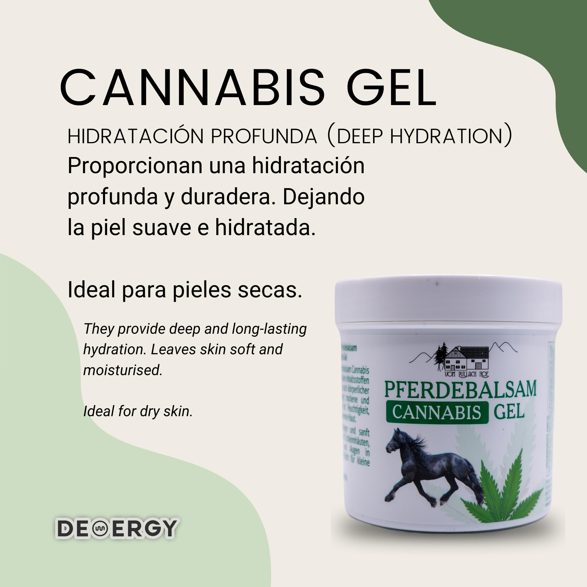 DEMERGY® Crema De Cáñamo para Alivio del Dolor en Articulaciones y Músculos | Formulada con Aceite de Cannabis para Masajes | Producto con Efecto Relajante Muscular | Unisex – Todas las Edades