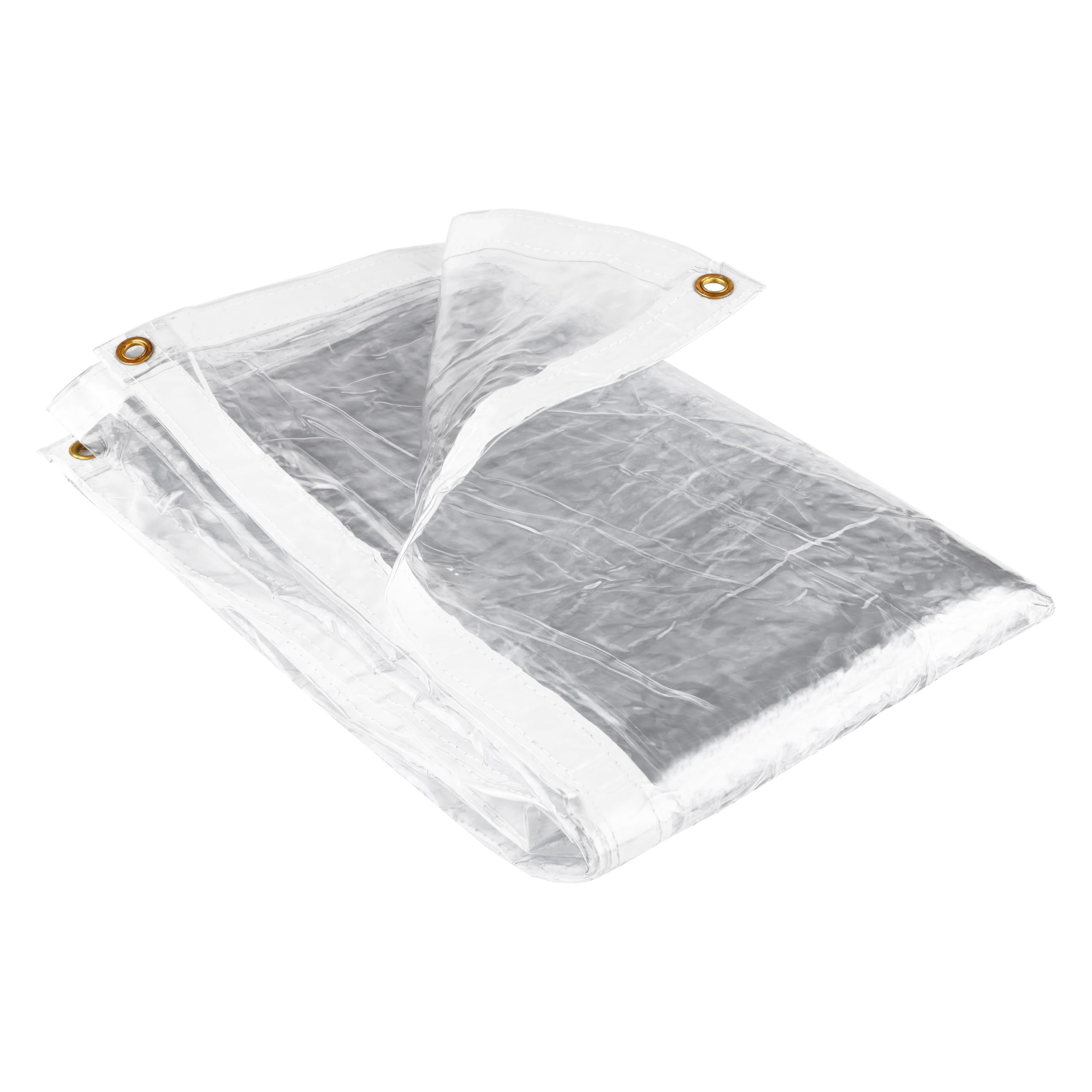TARPAFLEX 1.22m x 2m Clear Tarpaulin Waterproof Heavy Duty Transparent Tarp Sheet Cover, 310gsm Multipurpose Groundsheet With UV Protection & Reinforced Eyelets โ image 1