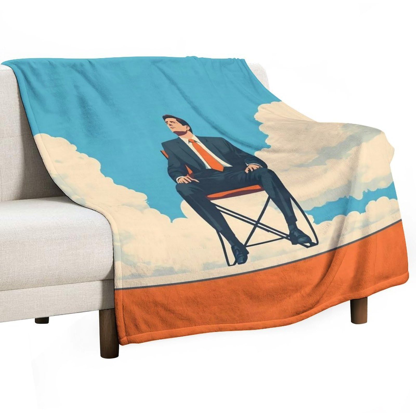 YHGSREUOH Office View (1) Flannel Blankets Fleece Soft Throw Lightweight Plush Gifts for Couch, Bed, Cozy Sofa Plush, Chair, Lovers 175x200cm(70x80in)