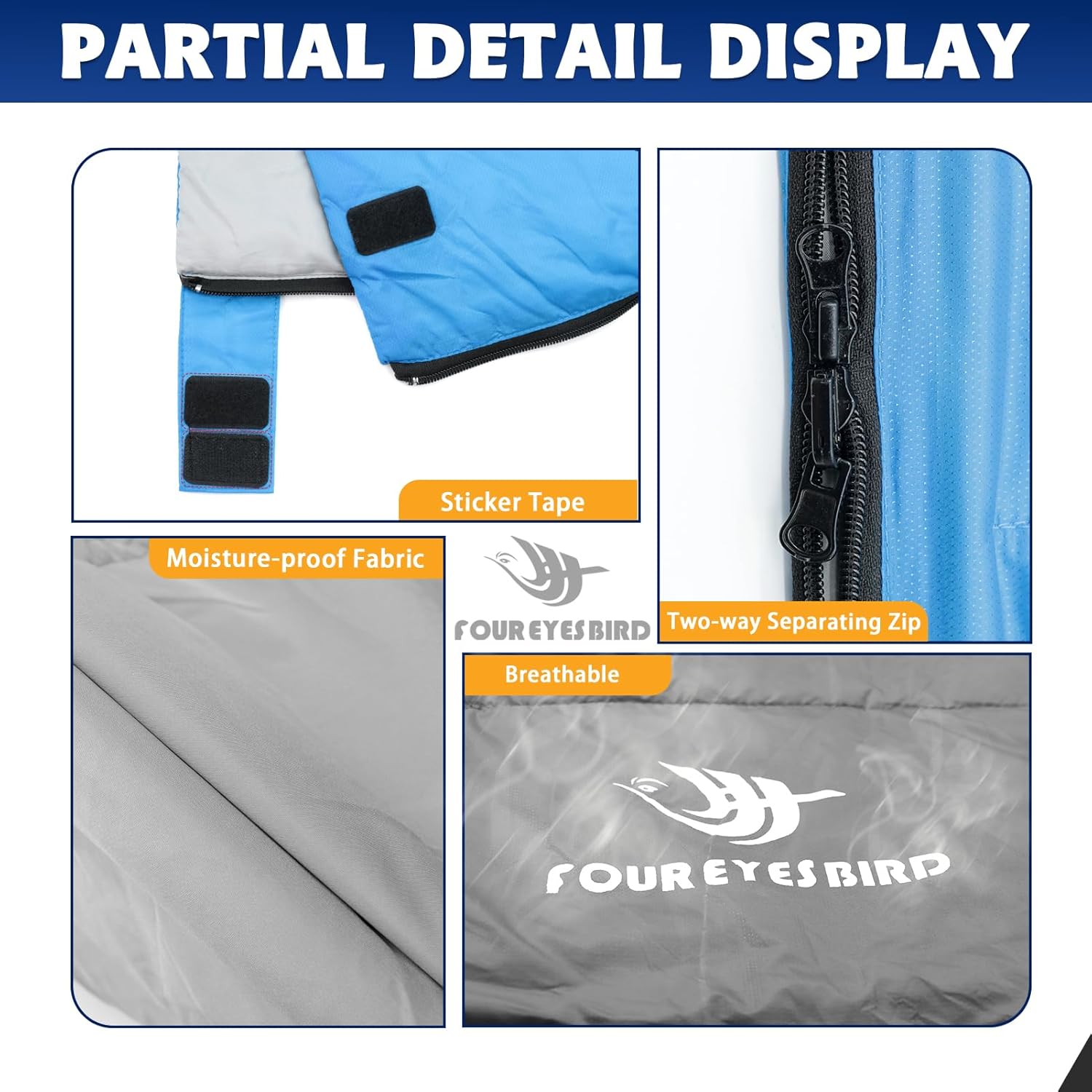 Envelope Sleeping Bag, Three Seasons Constant Temperature Sleeping Bag, Suitable for All Ages, Indoor Hotel Accommodation or Outdoor Travel…