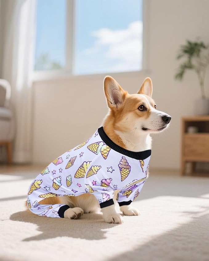 PET SHOW Pijamas para Perros Medianos, 4 Piezas, Talla L, Multicolor miniatura 5