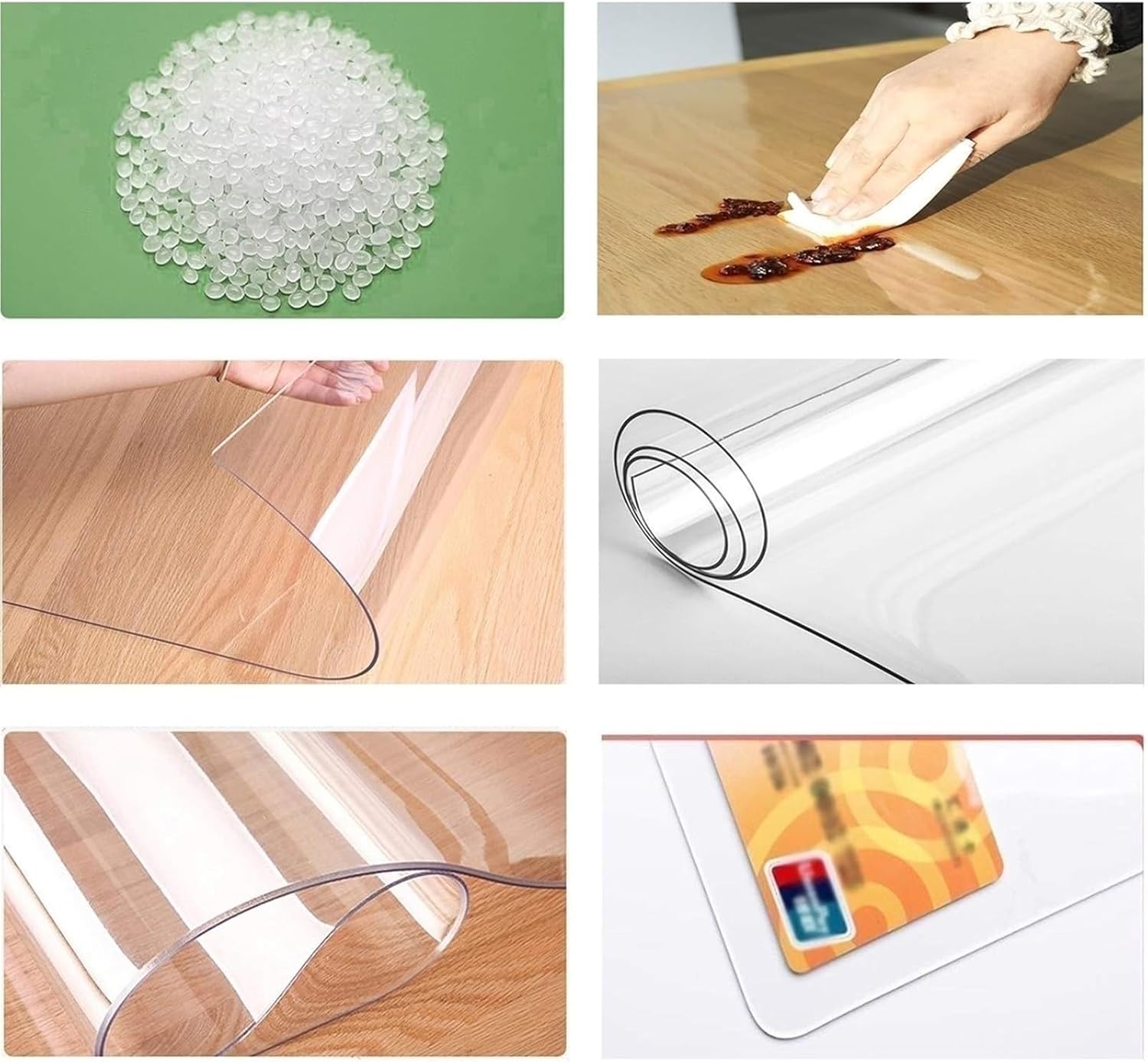 Table Cover Protector， Disposable Kitchen Table Mats, Heat-Resistant, Waterproof and Erasable Cover Protector for Dining(90x160cm)