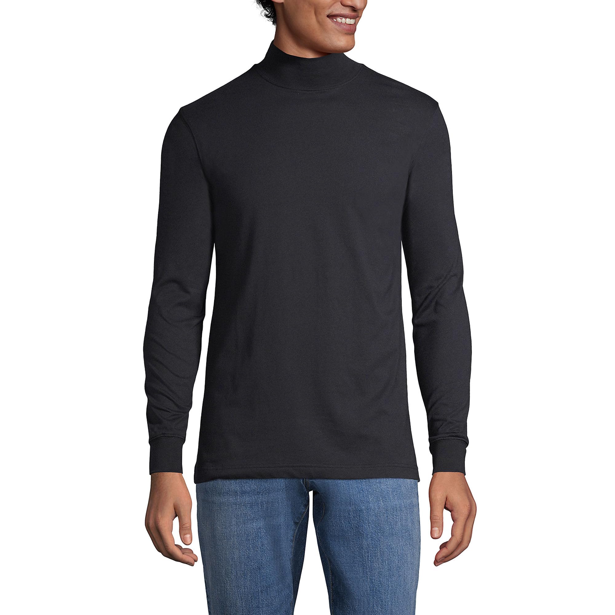 Men's Super-T Cotton-Blend Mock Turtleneck Shirt