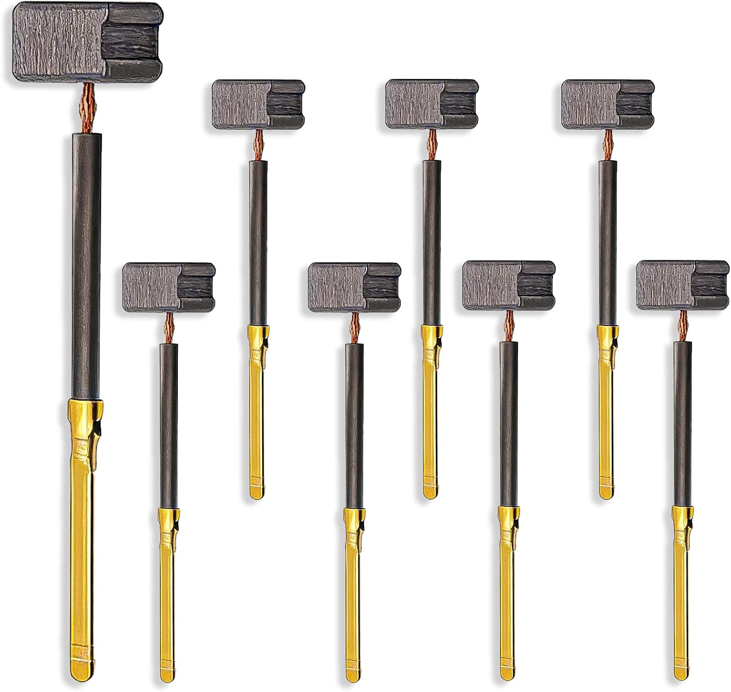 8 Pack 445861-03 445861-25 Replacement Electric Motor Carbon Brushes Compatible with DEwalt/Black&Decker/Porter Cable DW160 DW402 D26450 27709 DW421 DW887 Carbon Brushes