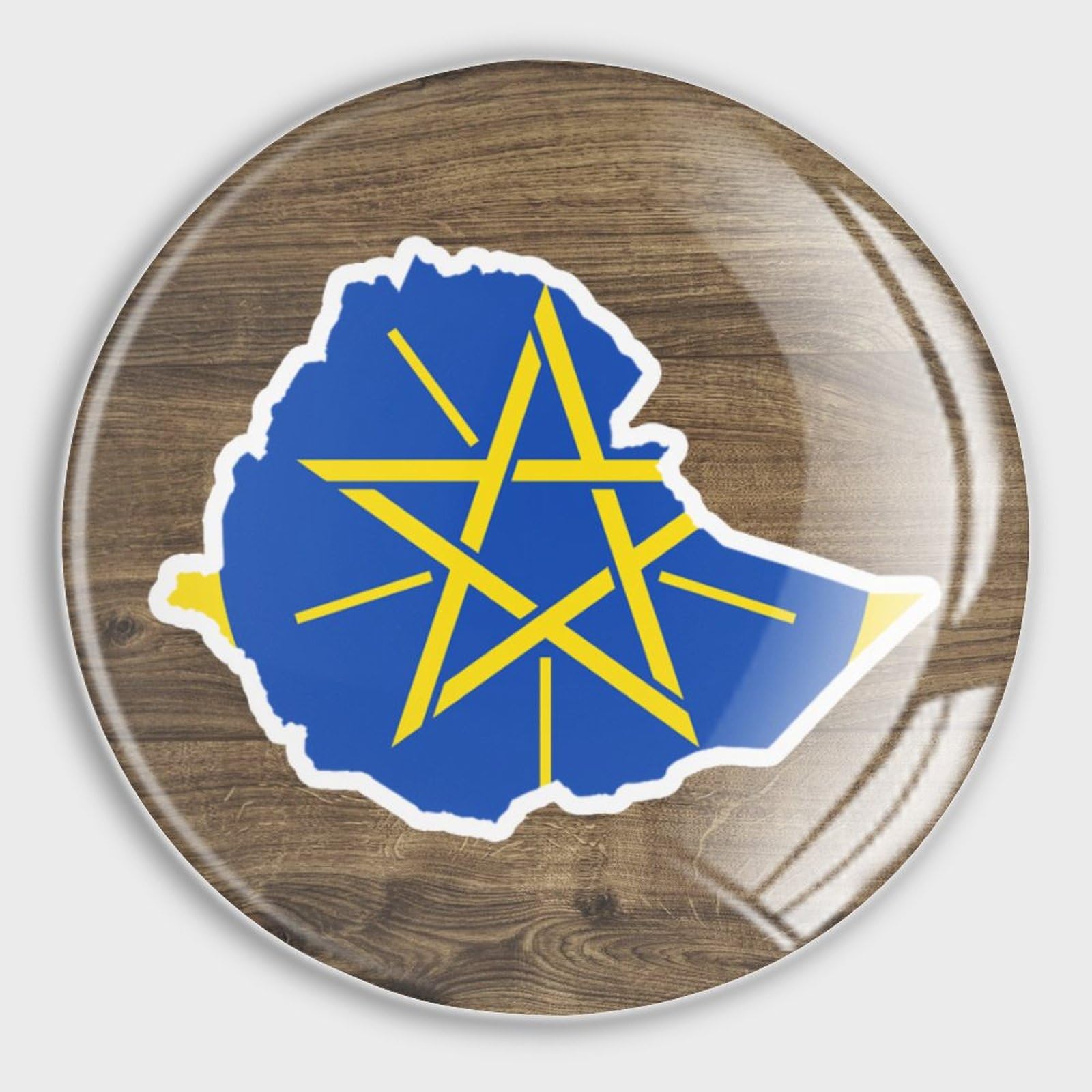 Magnets Éthiopie lot de 4 idée cadeau déco patriotique