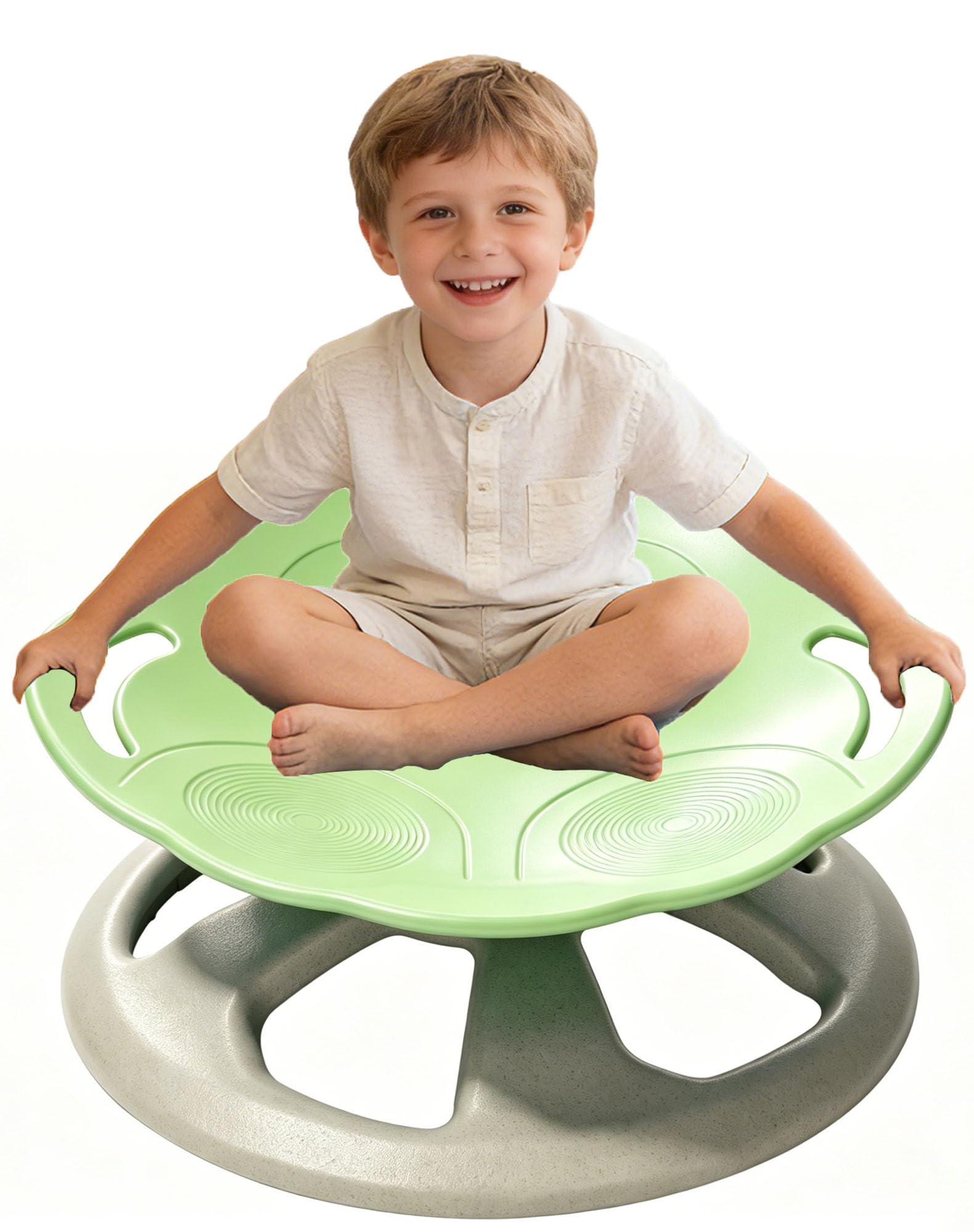 FERUERW Autistic Kids Swivel Chair with Handle, Autism Sensory Products, Sensory Toy Gifts for ADHD/Autism Kids, 220 lbs Capacity, Body Coordination
