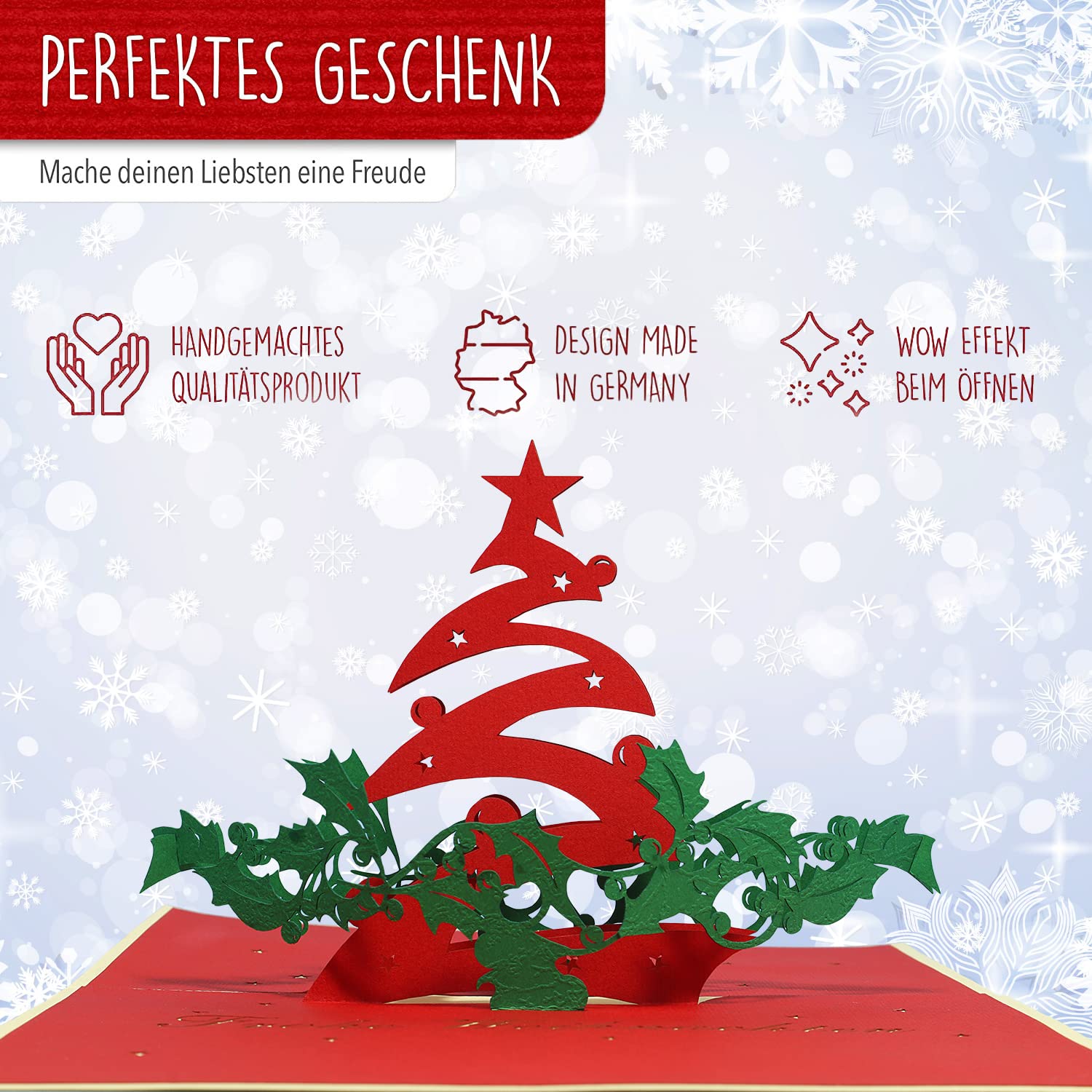 Pop Up 3d biglietto d' auguri di Natale (# 401