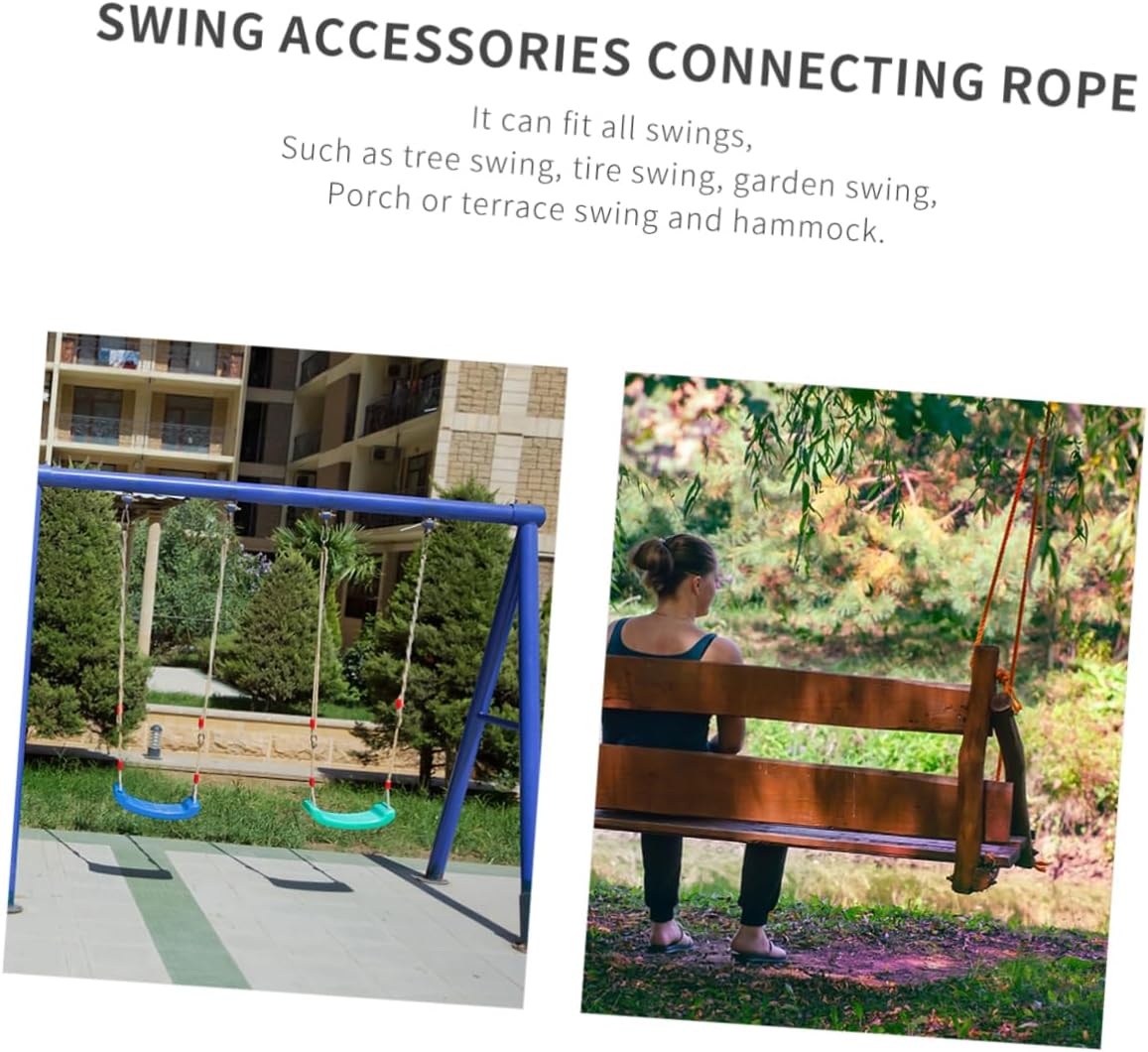 GALPADA 6pcs Outdoor Swing Rope for Swing Adjustable Strap Hanging Kit Tree Hangers Nylon Ropes and Buckles for Boys and Girls Adults Random Color