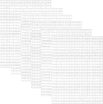 6pcs 7 Count Plastic Canvas, 10.5" x 13.5" Plastic Canvas Sheets Plastic Mesh, Plastic Mesh Sheet Eye Mesh for Embroidery, Knit Crochet Projects, DIY Handicraft, Make Dividers.