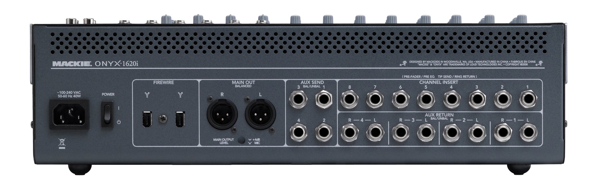 Mackie ONYX 1620I Mezcladora de 16 canales Recording Mixer