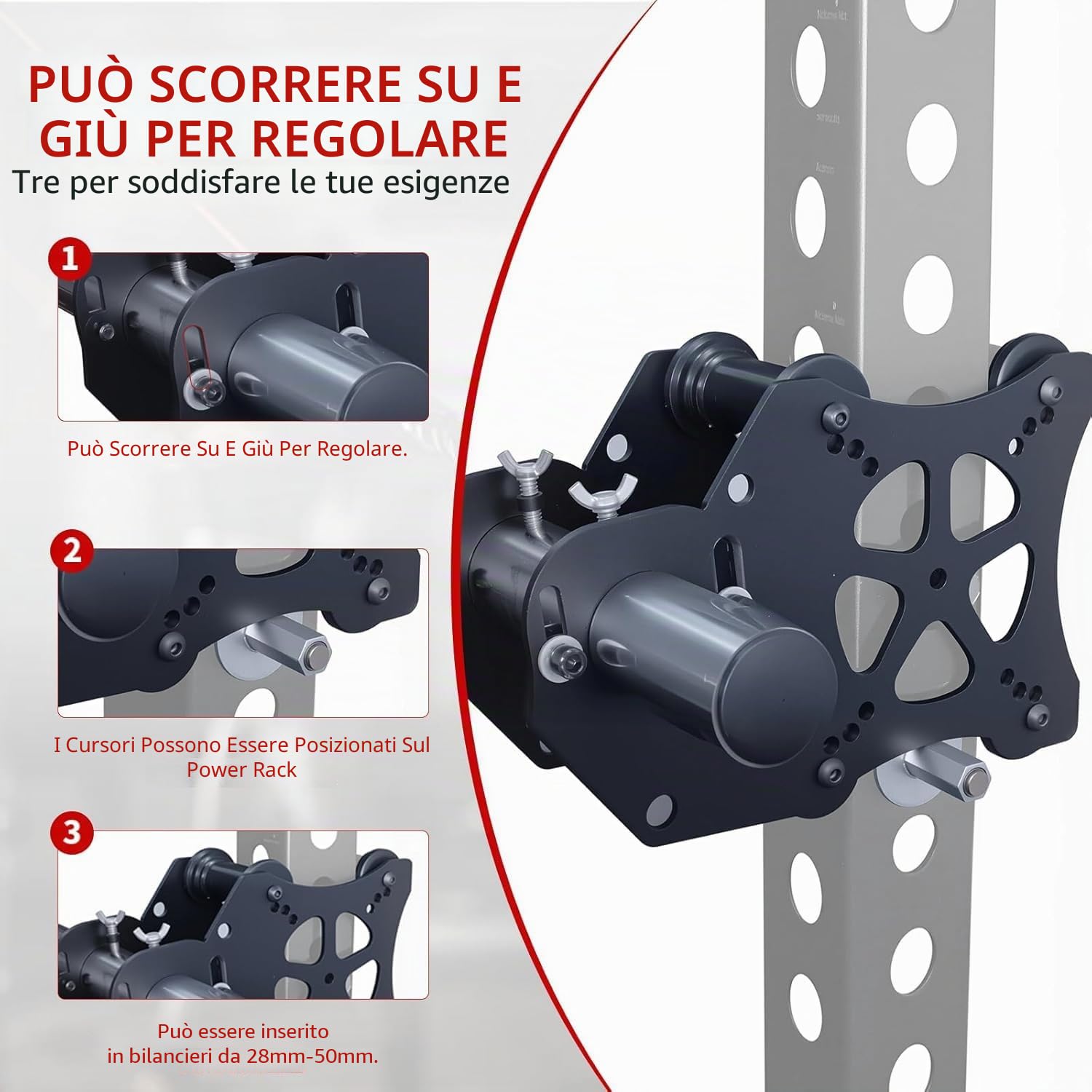 AHTAPFON Accessori Smith Machine per attacchi Power Rack,Sistema di puleggia per cavo macchina,Accessori per rack squat per crossover cavi,Bench Press,Deep Squat,LAT Pull Down