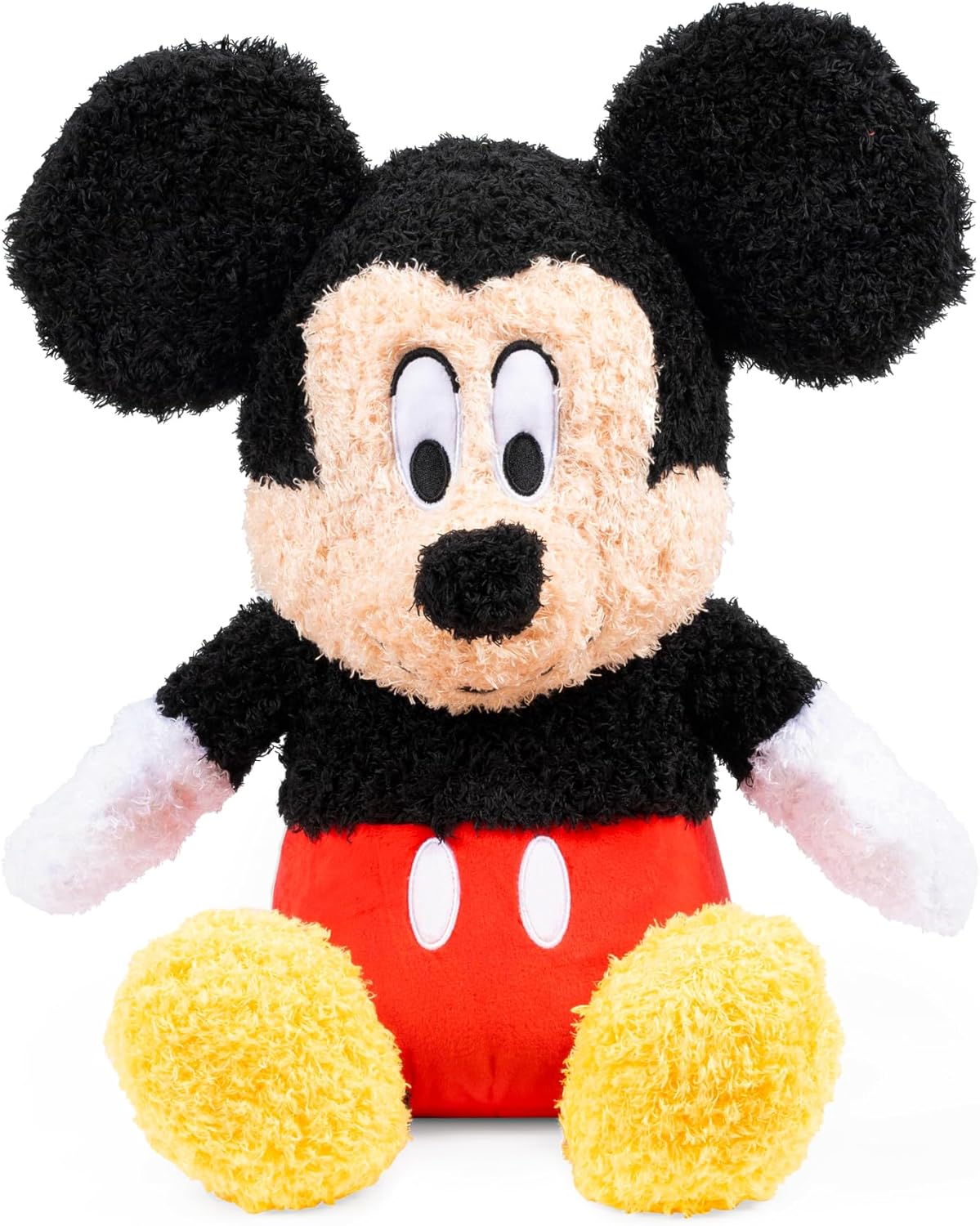Jay Franco Weighted Disney Plush Pillow Buddy - 2.5 lbs Soft Plushie Stuffed Pillow, 15 Inches, Black - Mickey Mouse