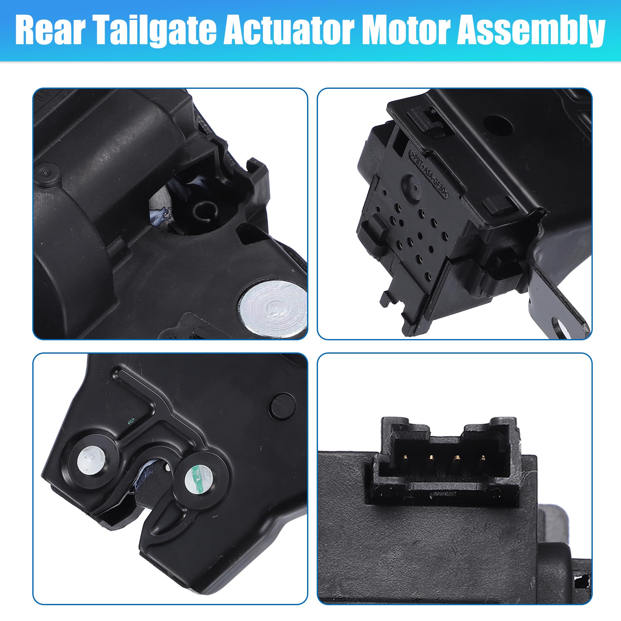Rear Trunk Latch Lock Actuator Replacement For Mini Cooper & Clubman (2014-2022) - 4-Pin Connector - Fixes Hatch Lock Issues