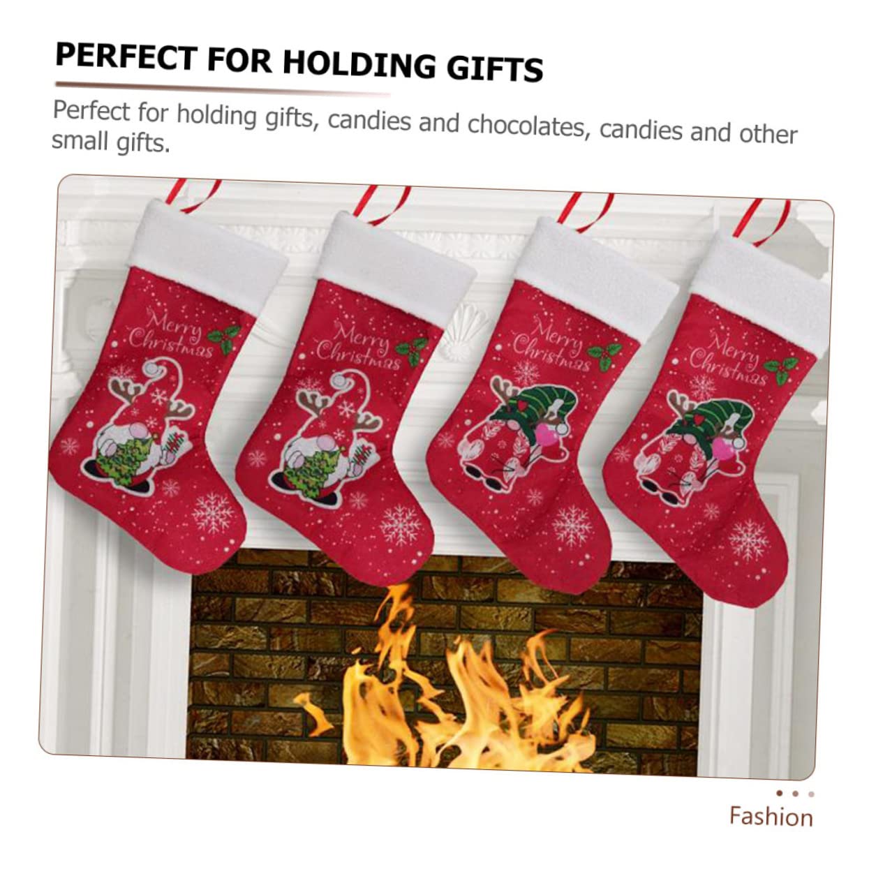 Cabilock 6 Set Sacchetto Calza Di Natale Peluche Decorazione Uomo Calza Natale Personalizzata Decorazioni Natalizie Per Albero Ciondolo Calzino Vecchio Senza Volto Rosso 2 Pezzi * 6