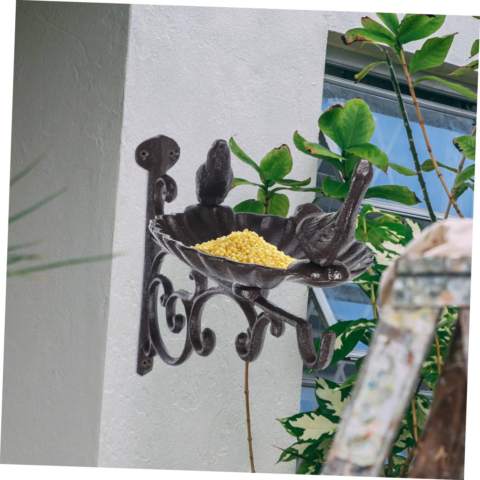 BESTonZON Oiseaux Murale Forgé Accessoire Décoratif pour Jardin Terrasse pour Oiseaux