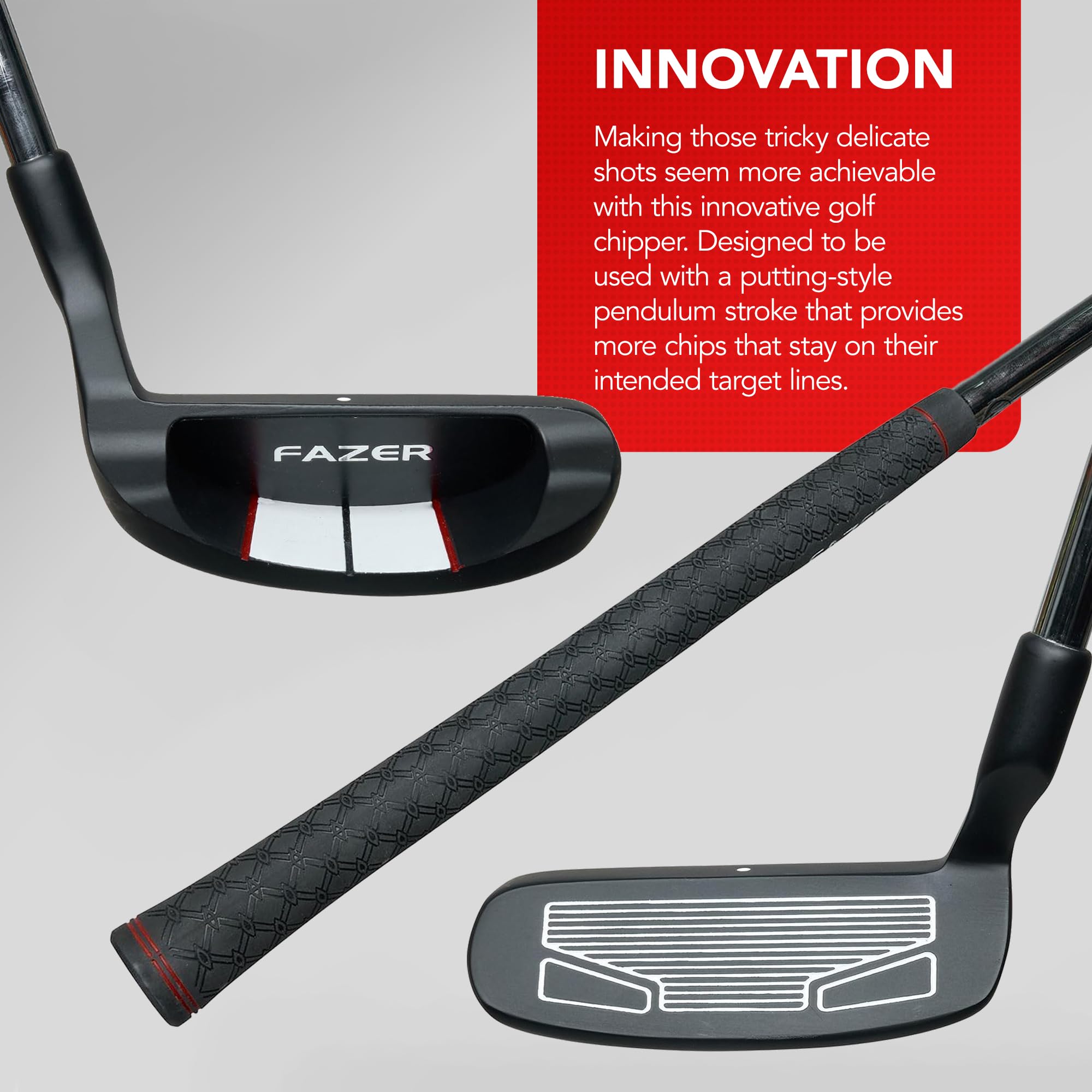 Fazer XR5 Steel Golf Chipper Club - 37° Loft Golf Wedge mit breitem Sohlendesign & kontrastreicher Ausrichtung für präzise Chipping-Schläge