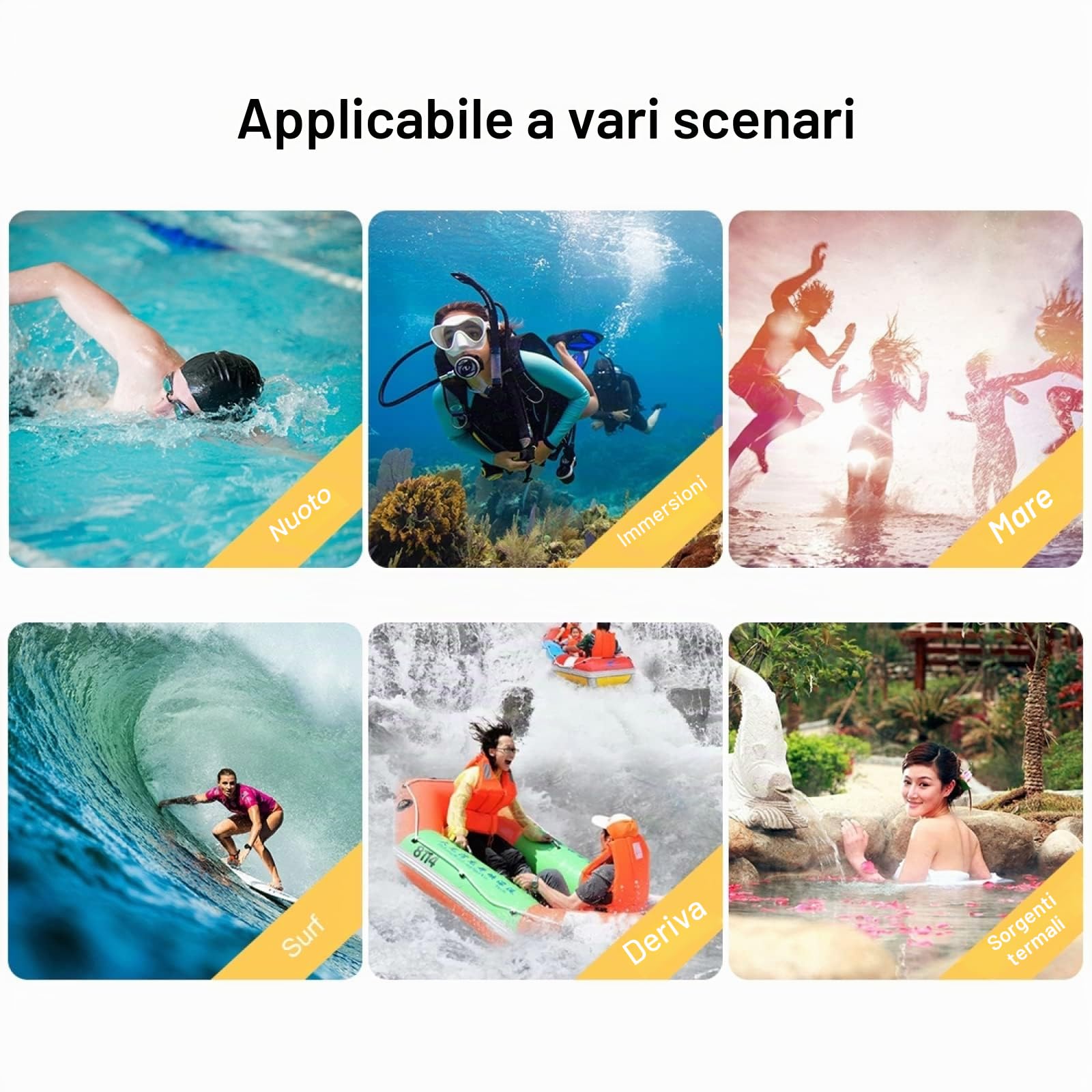 PULUZ Custodia impermeabile da 40 m per iPhone 14 Plus / 14 Pro Max / 13 Pro Max / 12 Pro Max / 11 Pro Max, per Surfing Snorkeling galleggiante foto video scattando custodia subacquea bianca