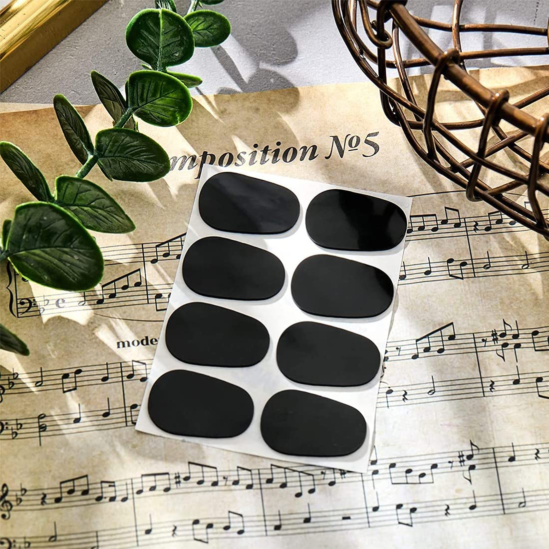 Cuscinetti In Silicone Per Bocchino Di Sassofono E Clarinetto - 40 Pezzi 0.8mm - Nero - Adesivo Facile - Foto 9