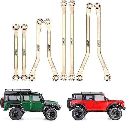 Miniatura 6 de INJORA 180 PRO cepillado 48T motor y eslabones de latón para TRX4M 118 RC Crawler Car Upgrade