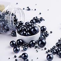 Vista 6 de Sentovac Gránulos comestibles de azúcar de perlas plateadas comestibles de 4.23 onzas / 4.23 oz para decorar Gránulos comestibles para cupcakes