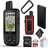 Garmin GPSMAP 67i Rugged Hiking GPS Handheld, Premium In-Reach Satellite Technology, 425 Hours Battery Life, Two-Way Messaging, Interactive SOS, Mapping Bundle with Accessories