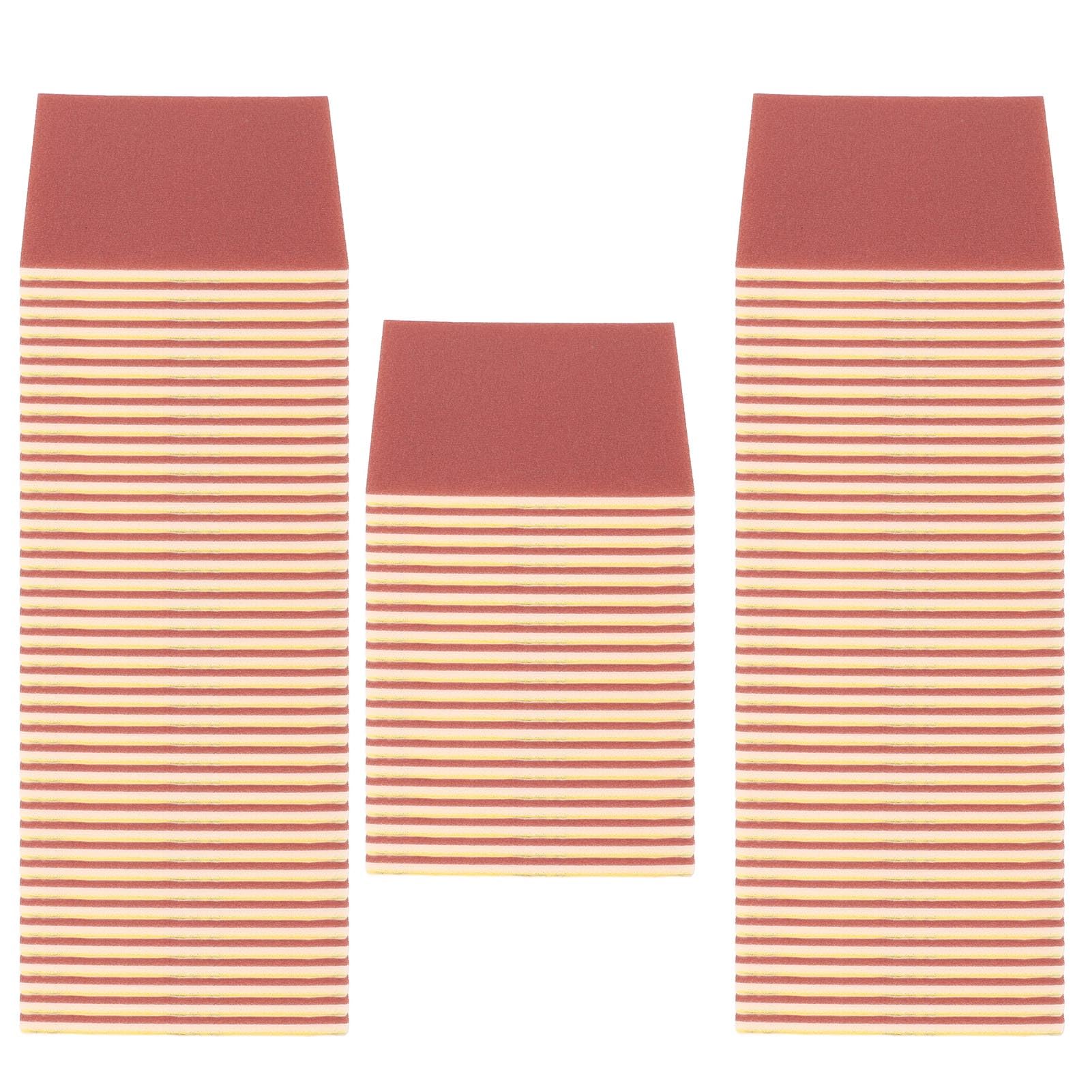 Cryfokt Esponja de Lijado, 100 Piezas de Esponja de Yeso Reutilizable Lavable de Grano 2000, Bloque de Lijado Abrasivo Fino con Respaldo de Terciopelo Suave para Alisado de Paredes de Metal de Muebles