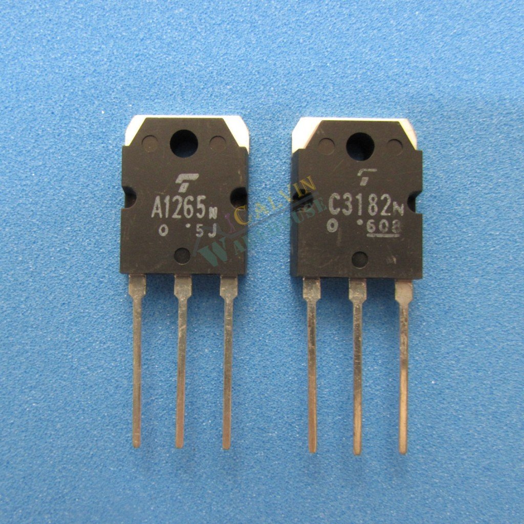1pair(2pcs) 2SA1265 2SC3182 TRANSISTOR A1265 C3182: Amazon.com ...