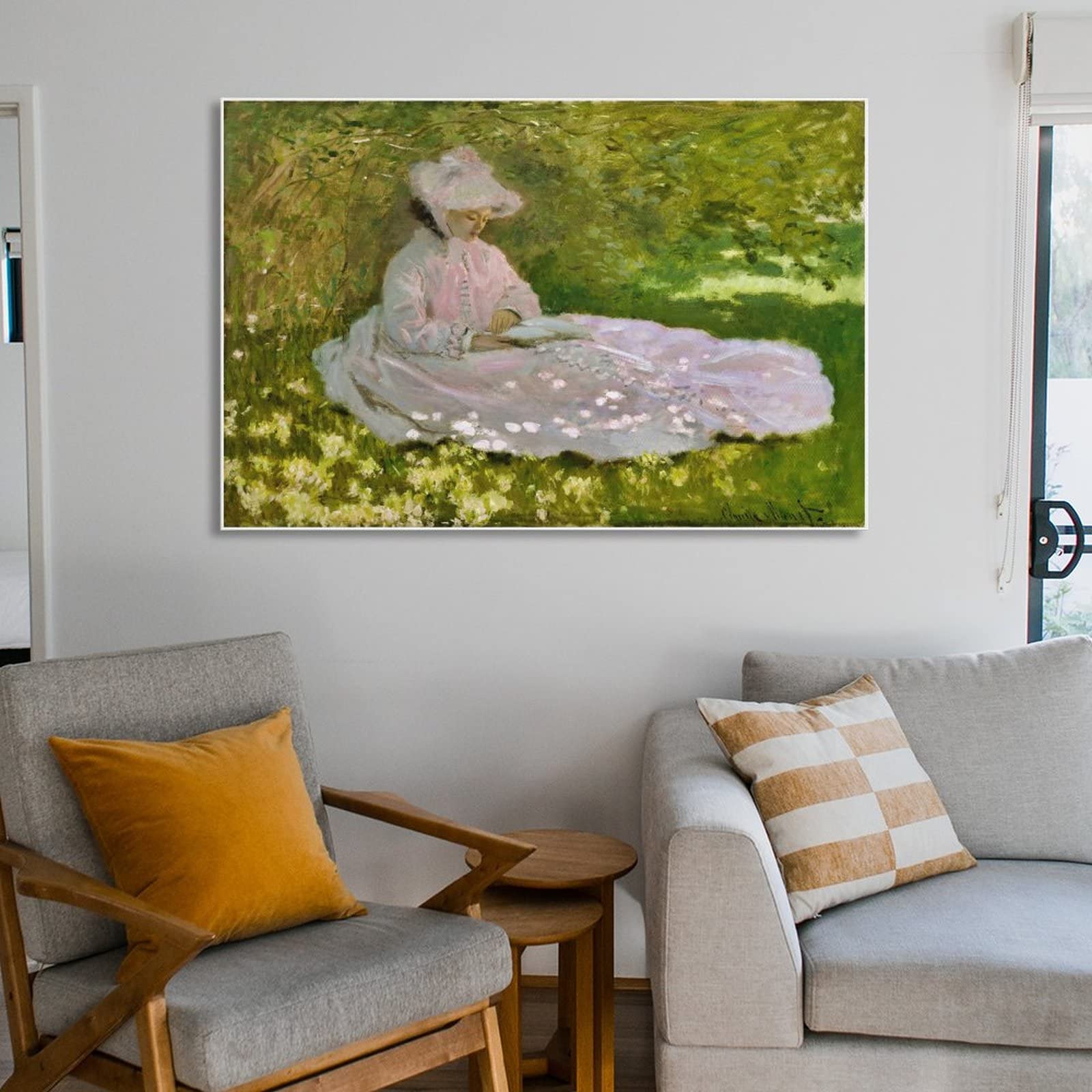 Amazon.co.jp: Claude Monetクロード・モネ 名画の数々ポスター『読書