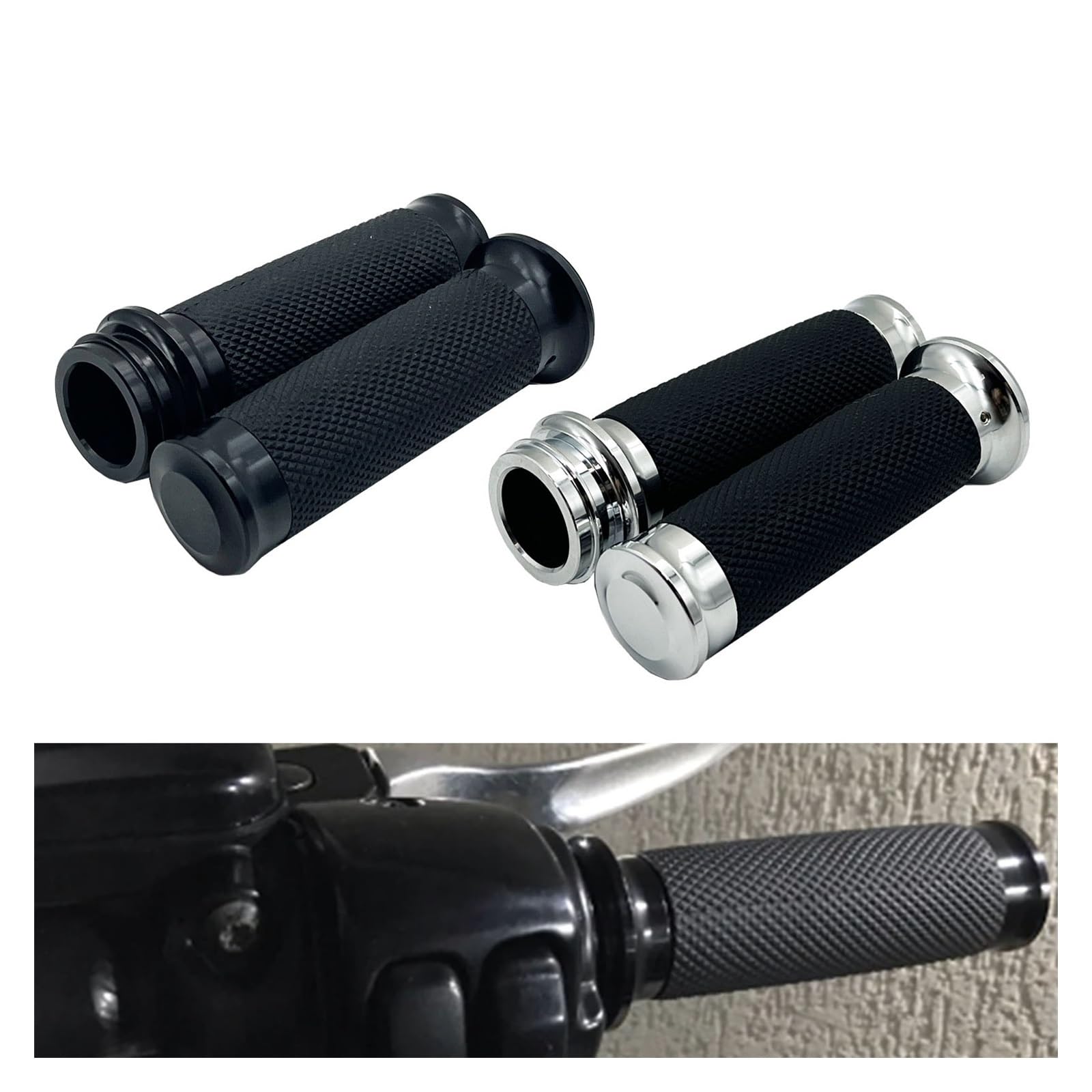 Moto 1 "25mm Acceleratore Elettronico Manopole Manubrio Per Har&ley Dyna Softail Fat Boy Touring CVO Road King Street Glide Manopole manubrio