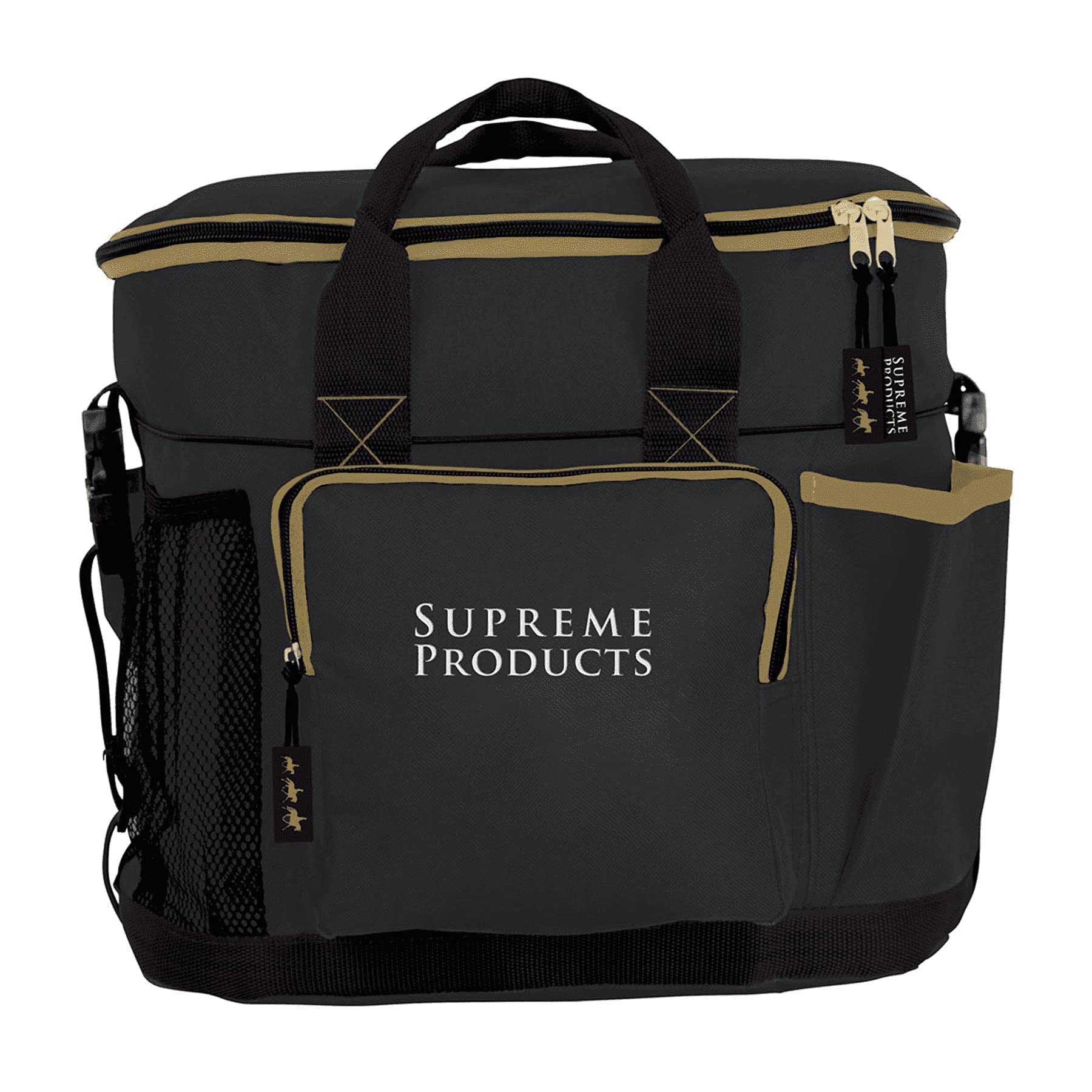 Supreme Products Pro Groom Horse Grooming Bag (One Size) (Black/Gold)