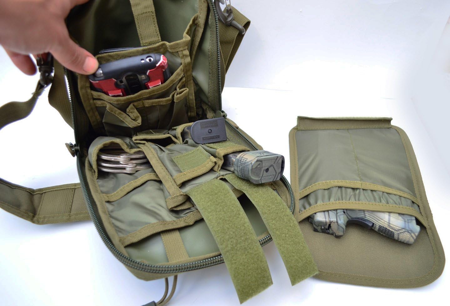 Acid Tactical® Molle Pistol Gun Case Concealed carry Bag Utility Pouch Range Bag