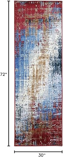 Miniatura 2 de BLUENILEMILLS BNM - Alfombra lavable de interior grande, decoración del hogar, respaldo de espuma, manta de suelo de nailon para sala de estar,