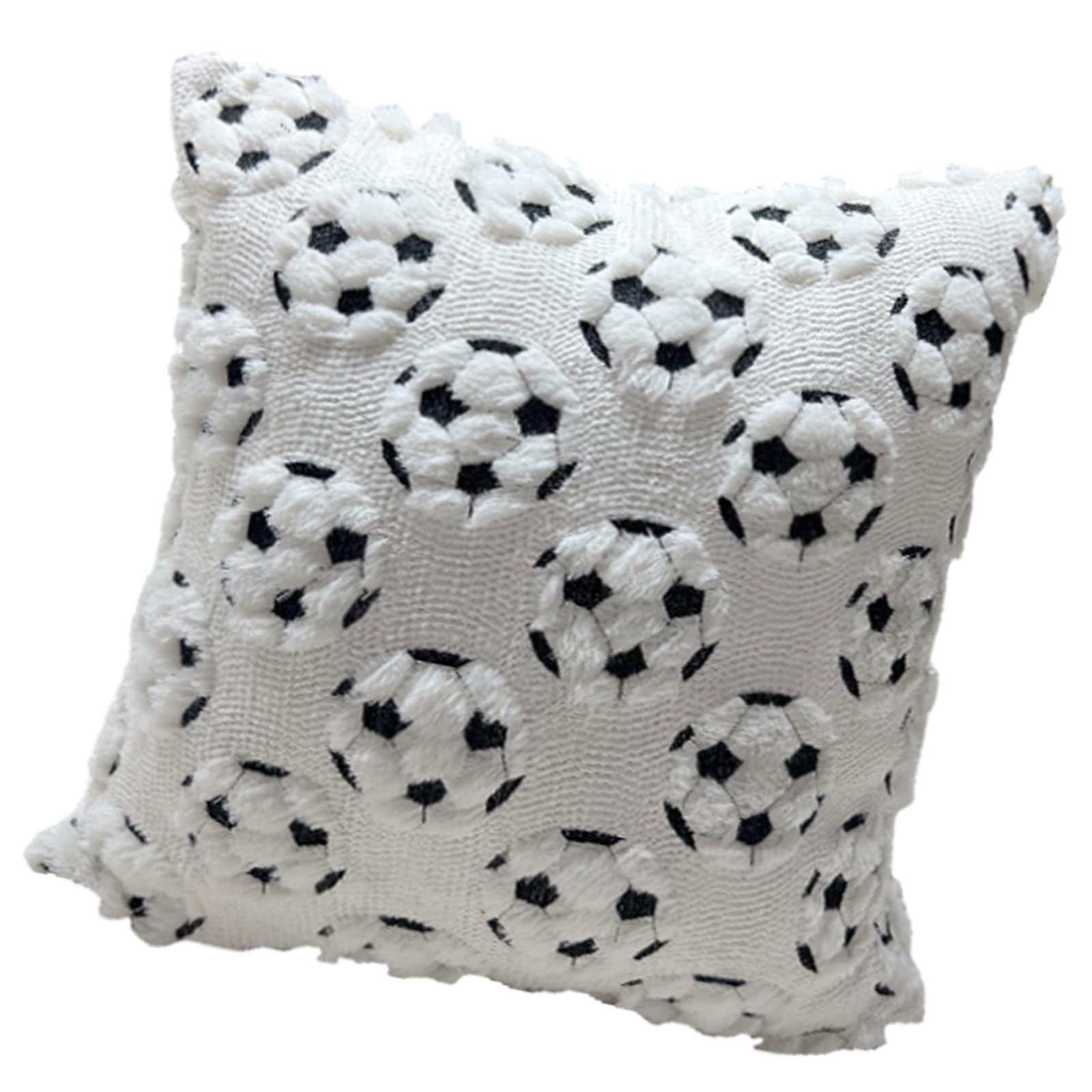 carotoe Customizable Soccer Design Throw Pillow Cover Machine Washable and Fade Resistant for Fan Gifts Soccer Pillowslip