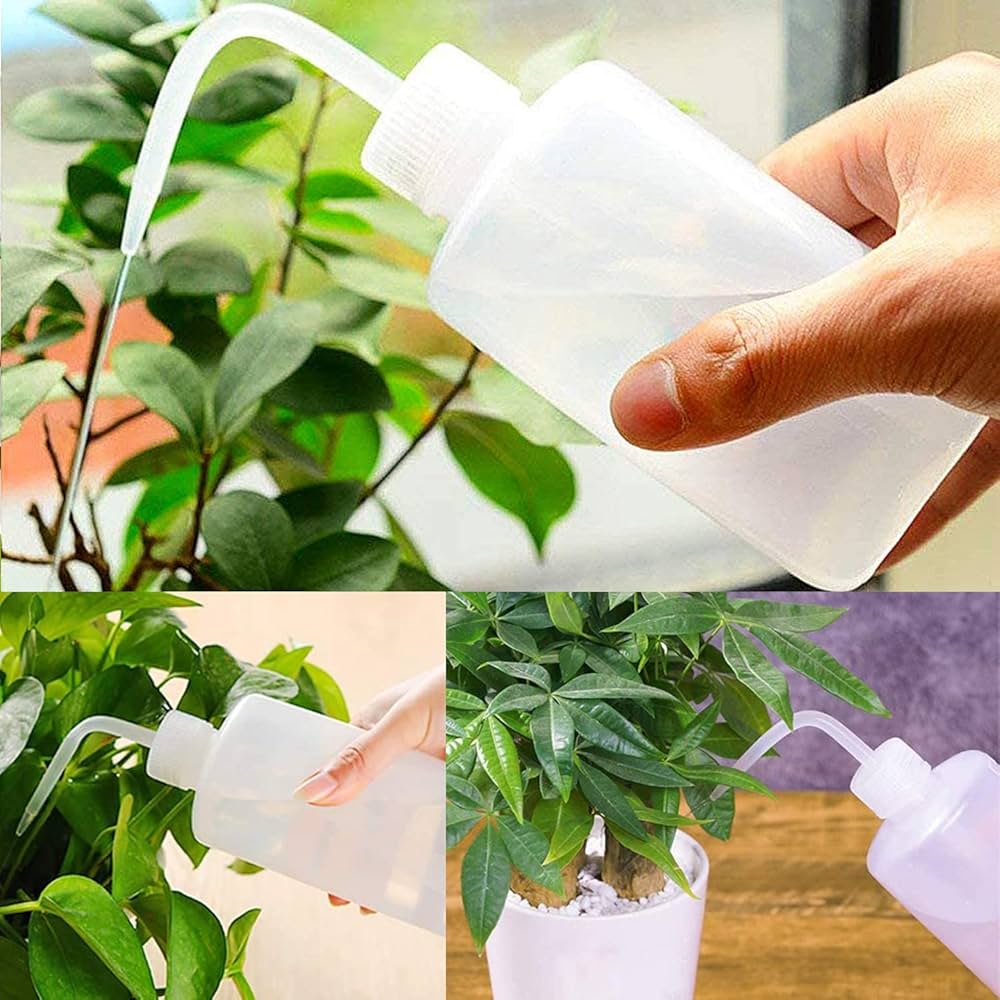 Bottiglie Lavaggio Laboratorio 1000ml - 2 Pezzi, Con Beccuccio, Per Soluzioni E Pulizie