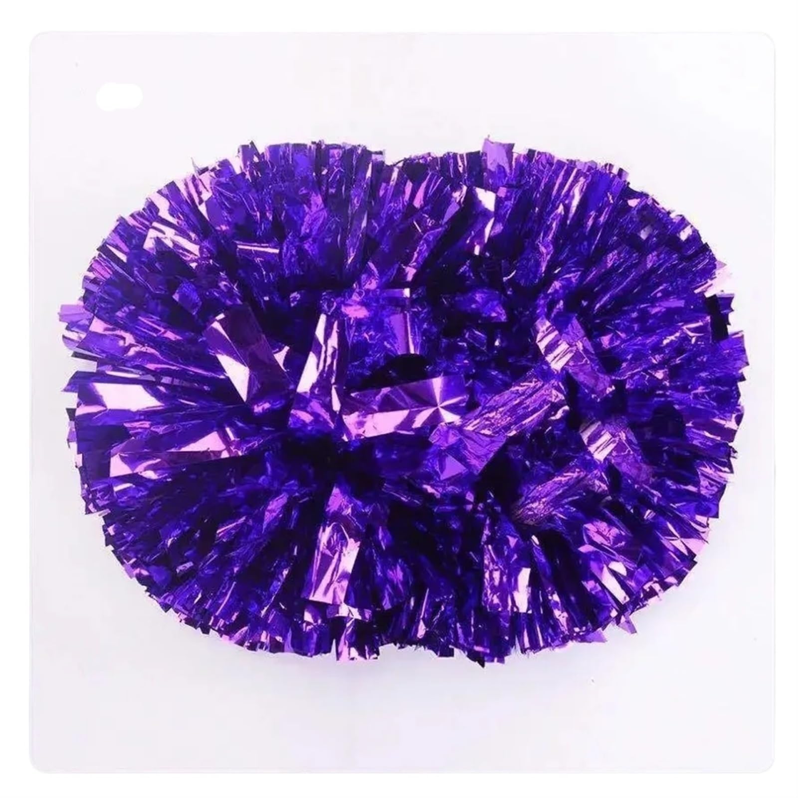 ZWCSHUU Cheerleader Pom Poms Cheerleading Pom Poms With Handle Hand Dance Pompoms Accessories For Women Girl(Purple)