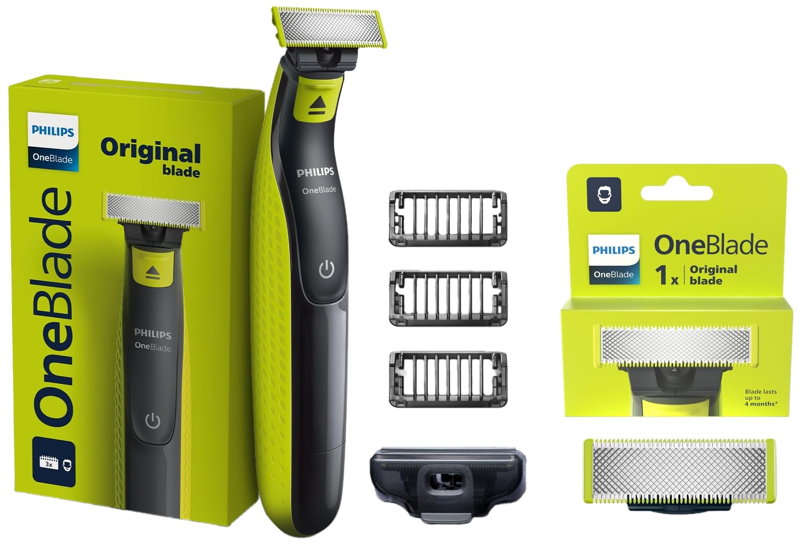 Philips QP2724/10 OneBlade Trimmer Lime - Image 1