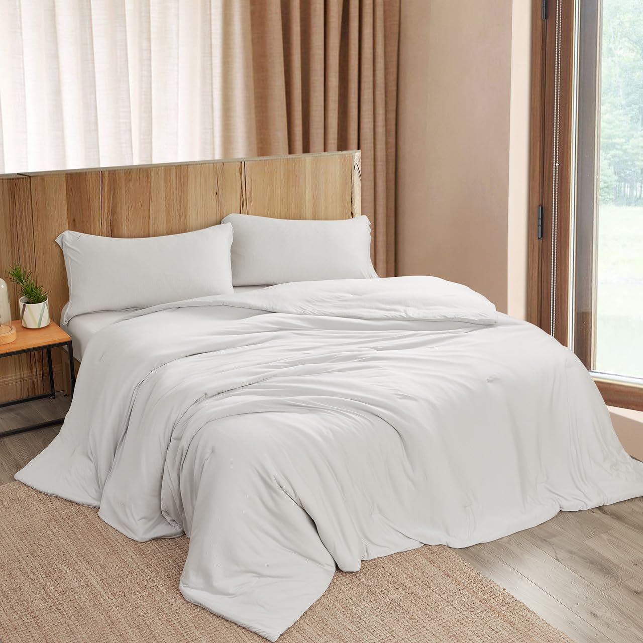 Byourbed Cooler Than Cool - Coma Inducer® Oversized Queen Comforter Set - Gray Stripe