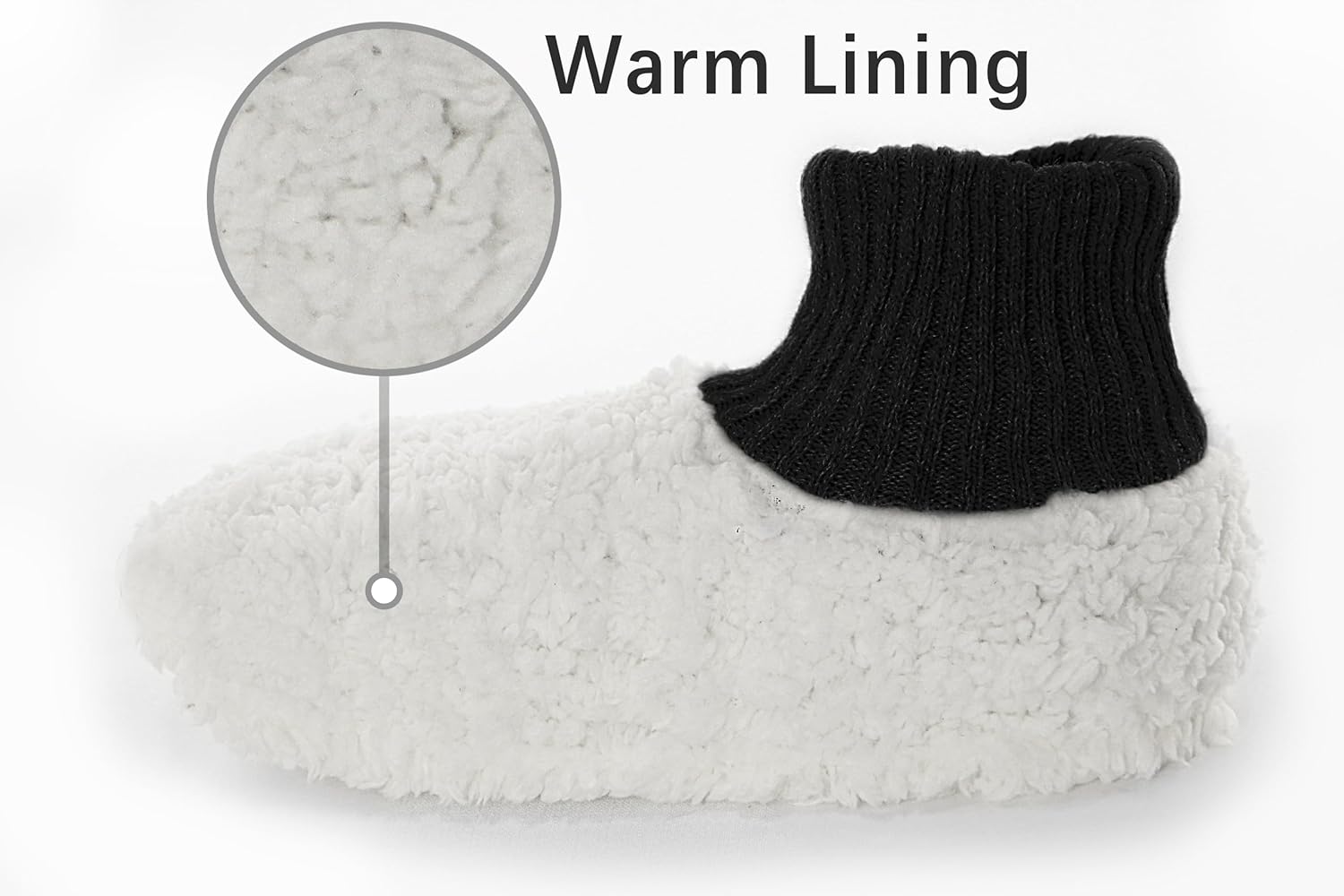BenSorts Men Fuzzy Slipper Socks with Grippers Non Slip Indoor House Socks Christmas Gifts - Image 4
