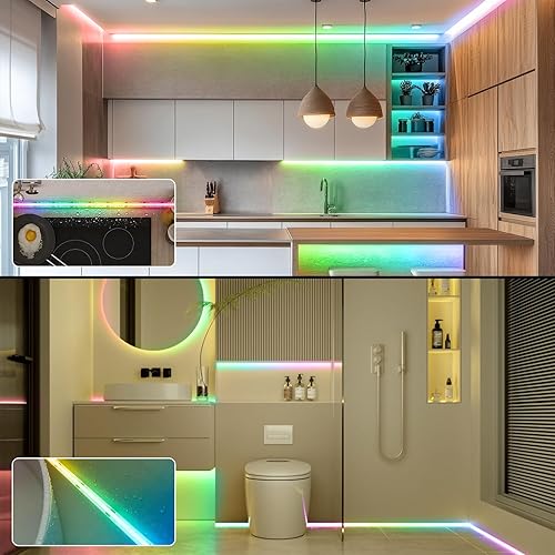 Miniatura 2 de Tira de luces LED, MAZORCA IC inteligente RGB, IP67 impermeable, 20 pies