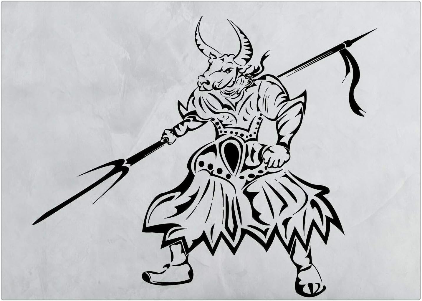 Kung Fu Martial Arts Oriental Warrior Bull Furniture & Decorations magnet fridge magnets