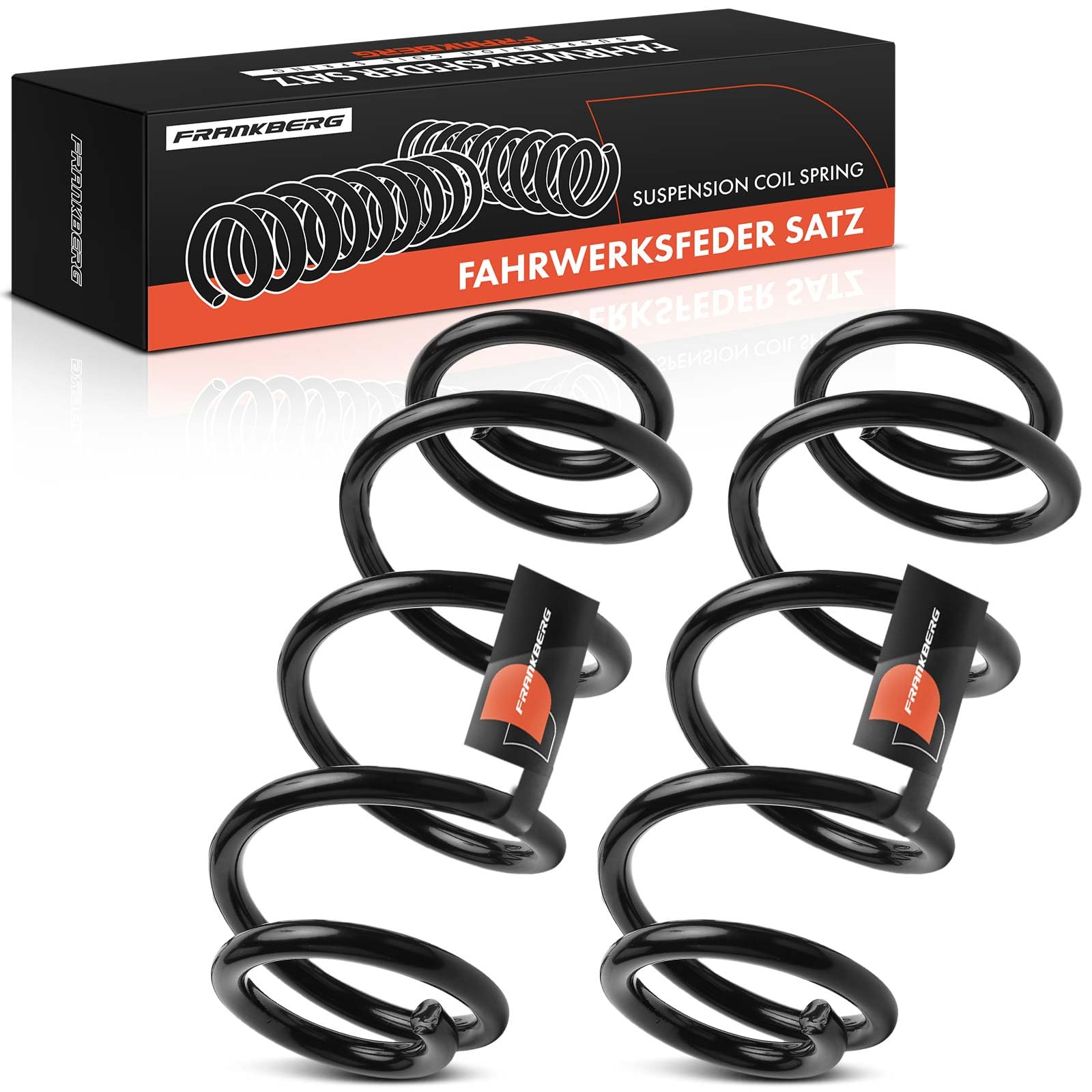 Frankberg 2x Muelles de Suspensión Eje delantero izquierdo derecho Compatible con A4 8K2 A4 Allroad 8KH A4 Avant 8K5 A6 4G2 4GC A6 Avant 4G5 4GD A7 Sportback 4GA 4GF Replace# 4004290