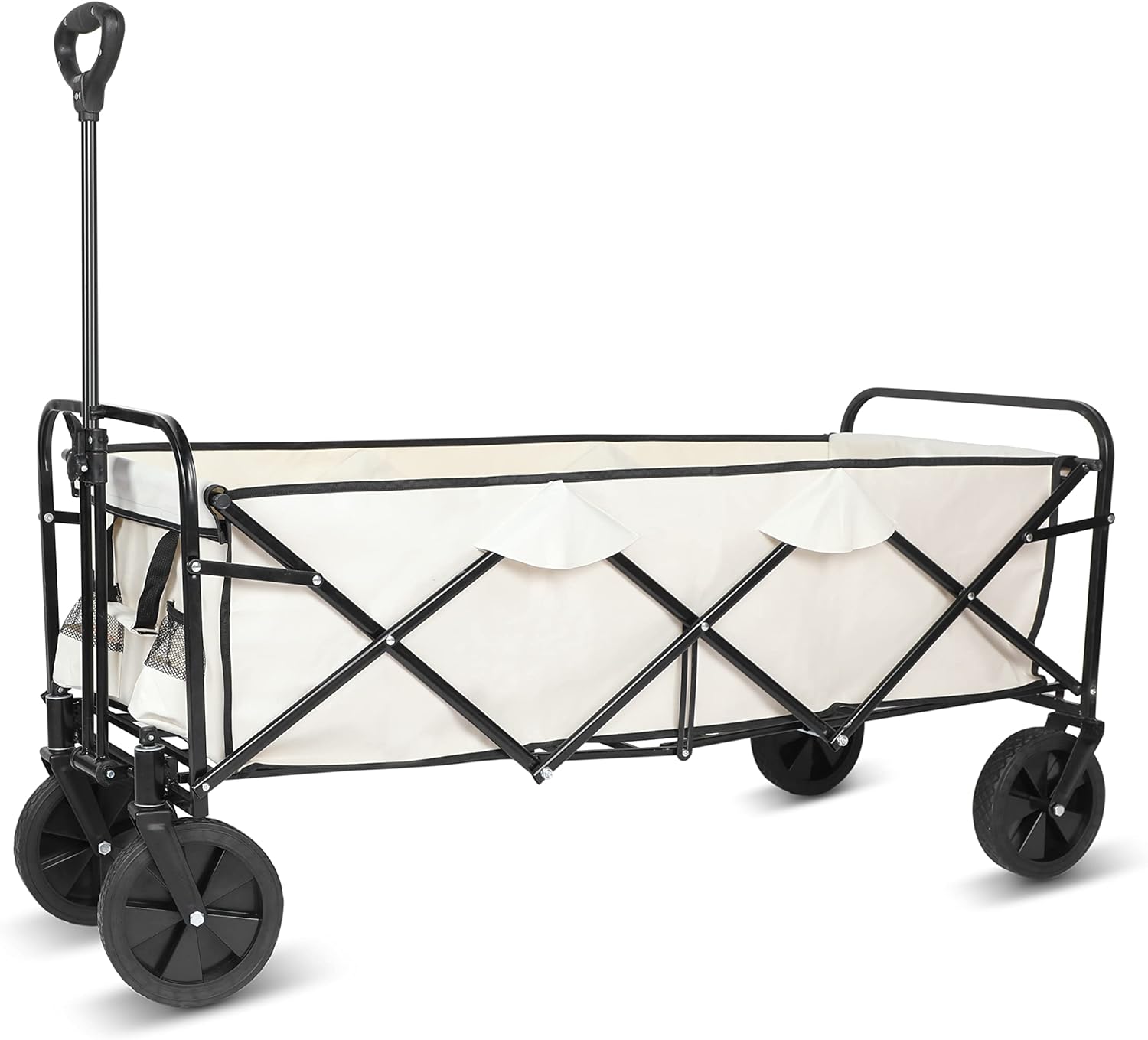 YSSOA Extended Folding Utility Wagon, 330LBS Heavy Loaded