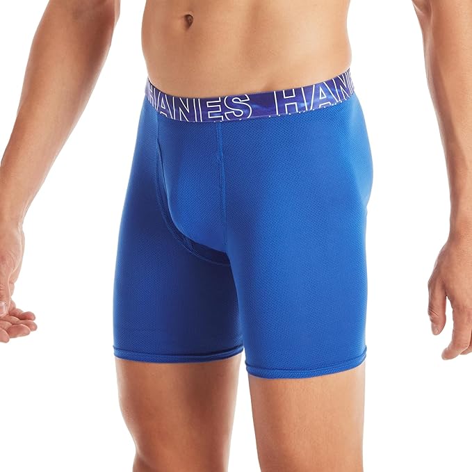 Overall, the Hanes Men's X-Temp 4-Way Performance Stretch Mesh 3-Pack Boxer Brief is a versatile and comfortable option for everyday wear. Whether you're hitting the gym, going to work, or lounging at home, these boxer briefs offer the perfect combination of performance and comfort. Description by ChatGPT.
