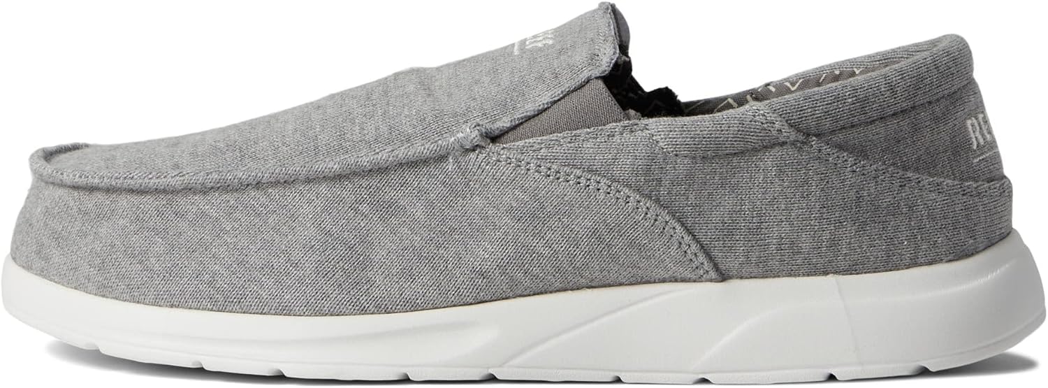 Reef Men's Shoes, Cushion Coast Slip On, Grey/White, 8