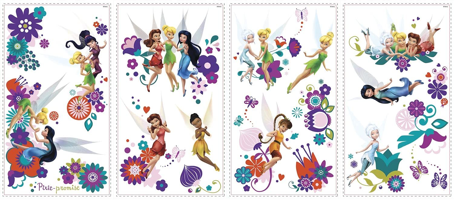 RoomMates RMK2588SCS Disney Fairies Best Fairy Friends Peel and Stick Wall Decals